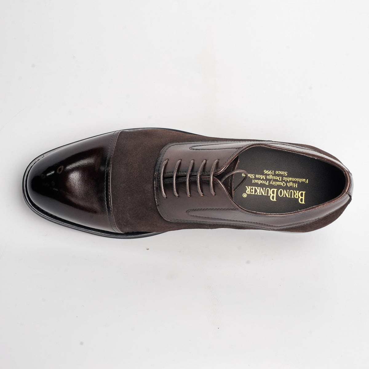 BB-151 Brown - Suede Cap-Toe Oxford - Bruno Bunker