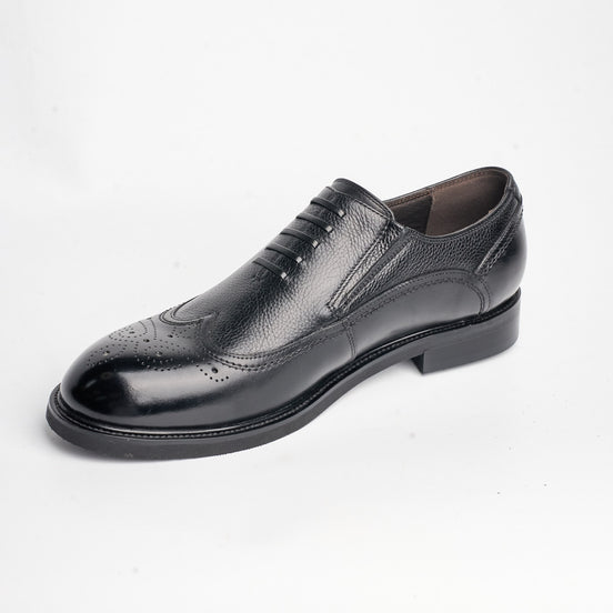BB-152 Black - Brogue Gore Oxford - Bruno Bunker