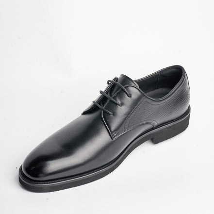 BB-156 Black - Smooth Plain Derby - Bruno Bunker