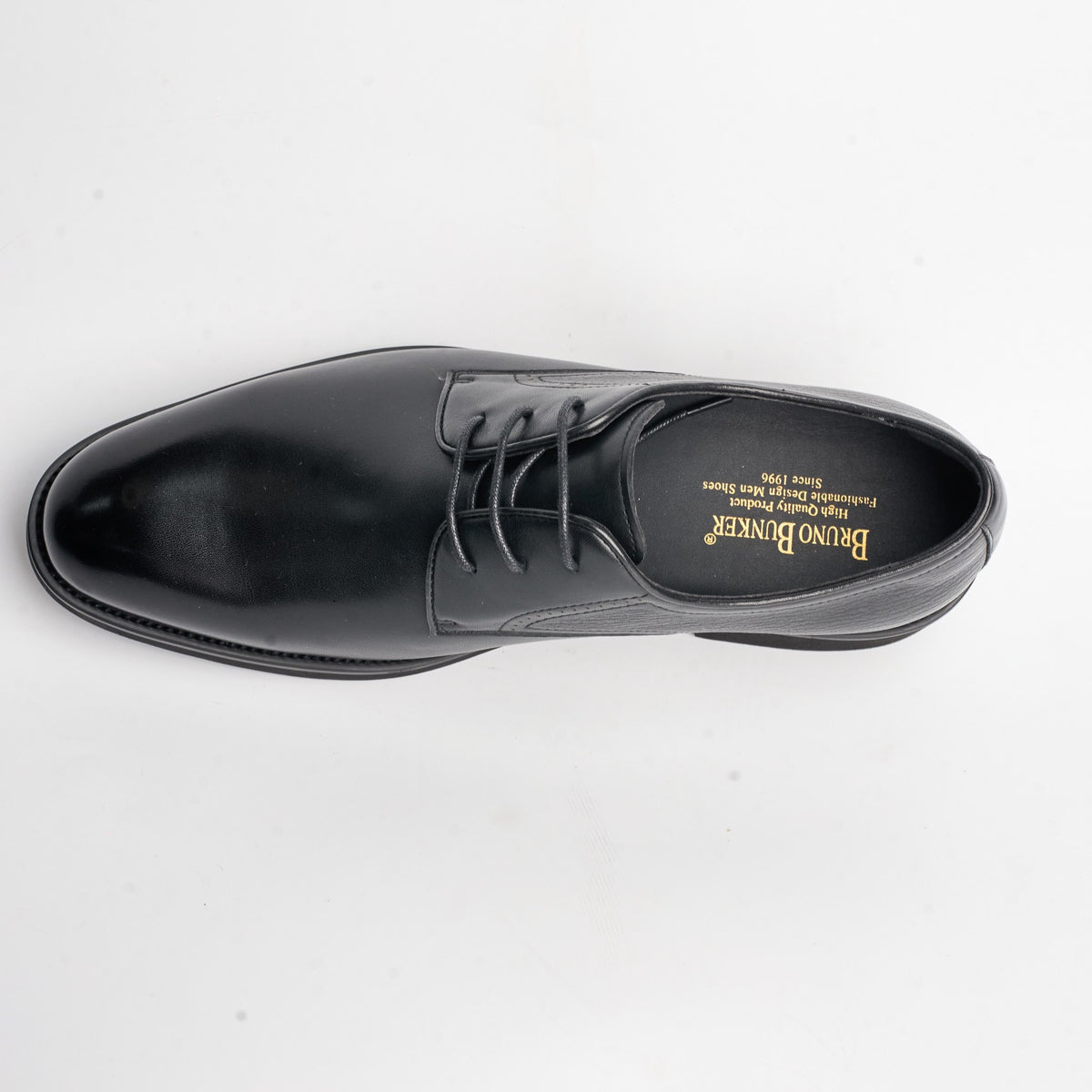 BB-156 Black - Smooth Plain Derby - Bruno Bunker