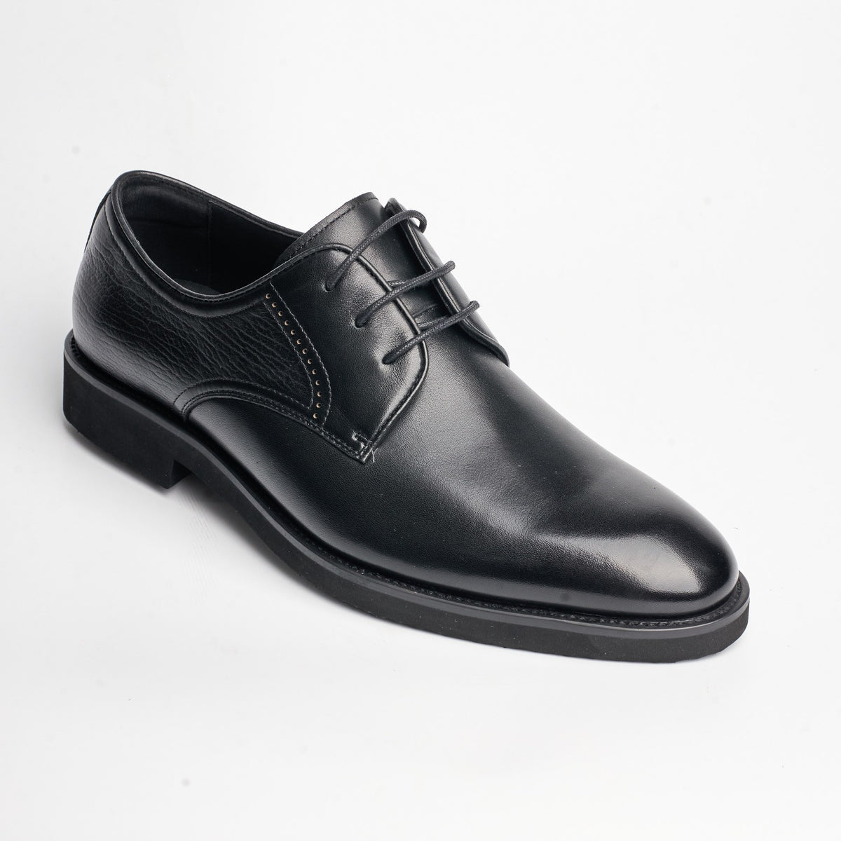 BB-156 Black - Smooth Plain Derby - Bruno Bunker