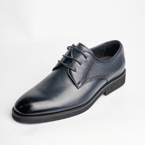 BB-156 Navy - Smooth Plain Derby - Bruno Bunker