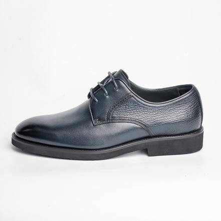 BB-156 Navy - Smooth Plain Derby - Bruno Bunker