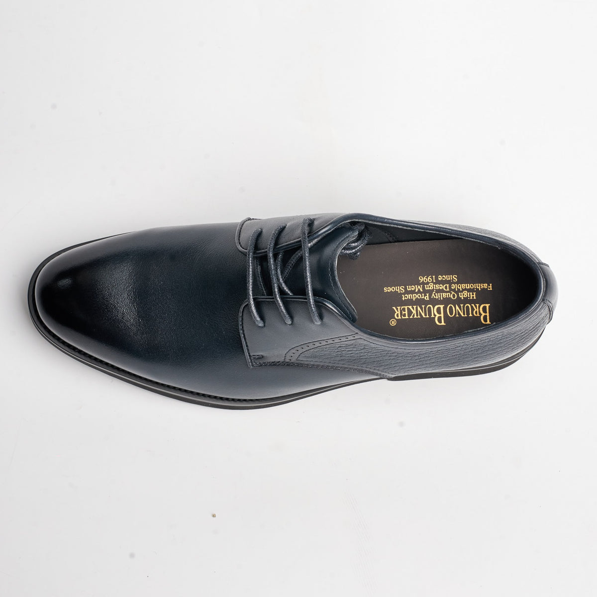 BB-156 Navy - Smooth Plain Derby - Bruno Bunker