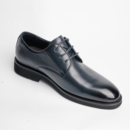 BB-156 Navy - Smooth Plain Derby - Bruno Bunker