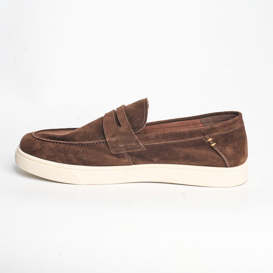BB-157 Brown - Suede Penny Loafer Sneaker Hybrid - Bruno Bunker