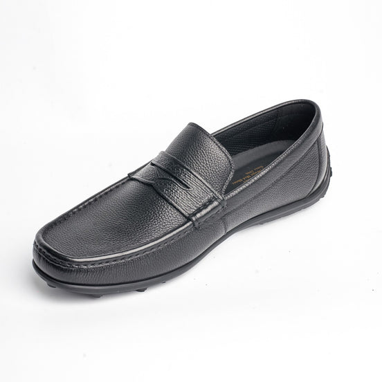 BB-164 Black - Driving Penny Loafer, Heel Pods - Bruno Bunker