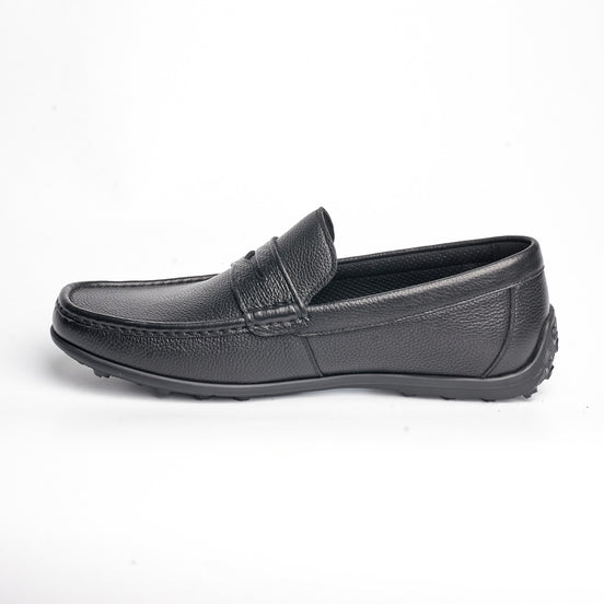 BB-164 Black - Driving Penny Loafer, Heel Pods - Bruno Bunker