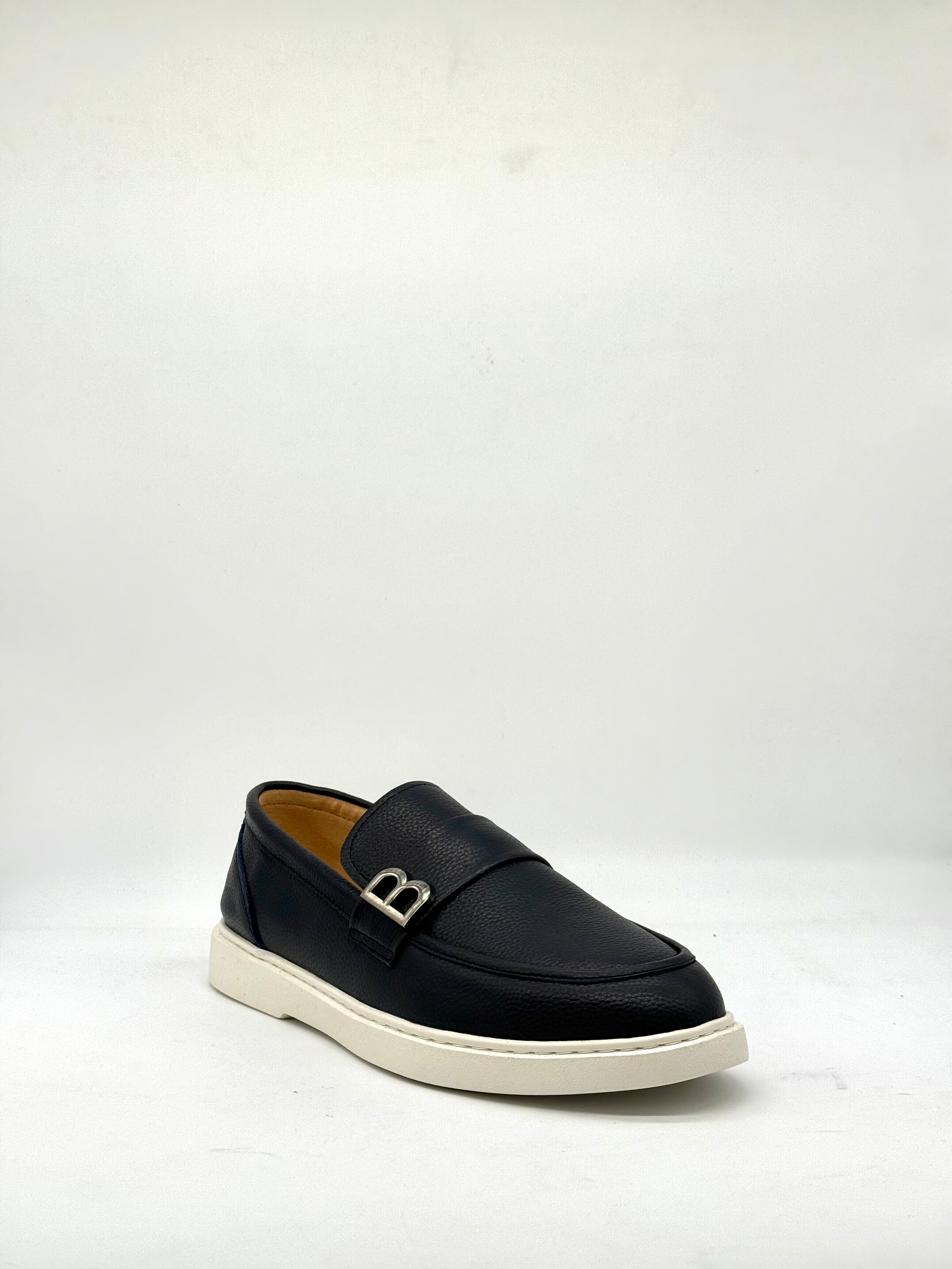 BB Buckle Platform Loafer - Black