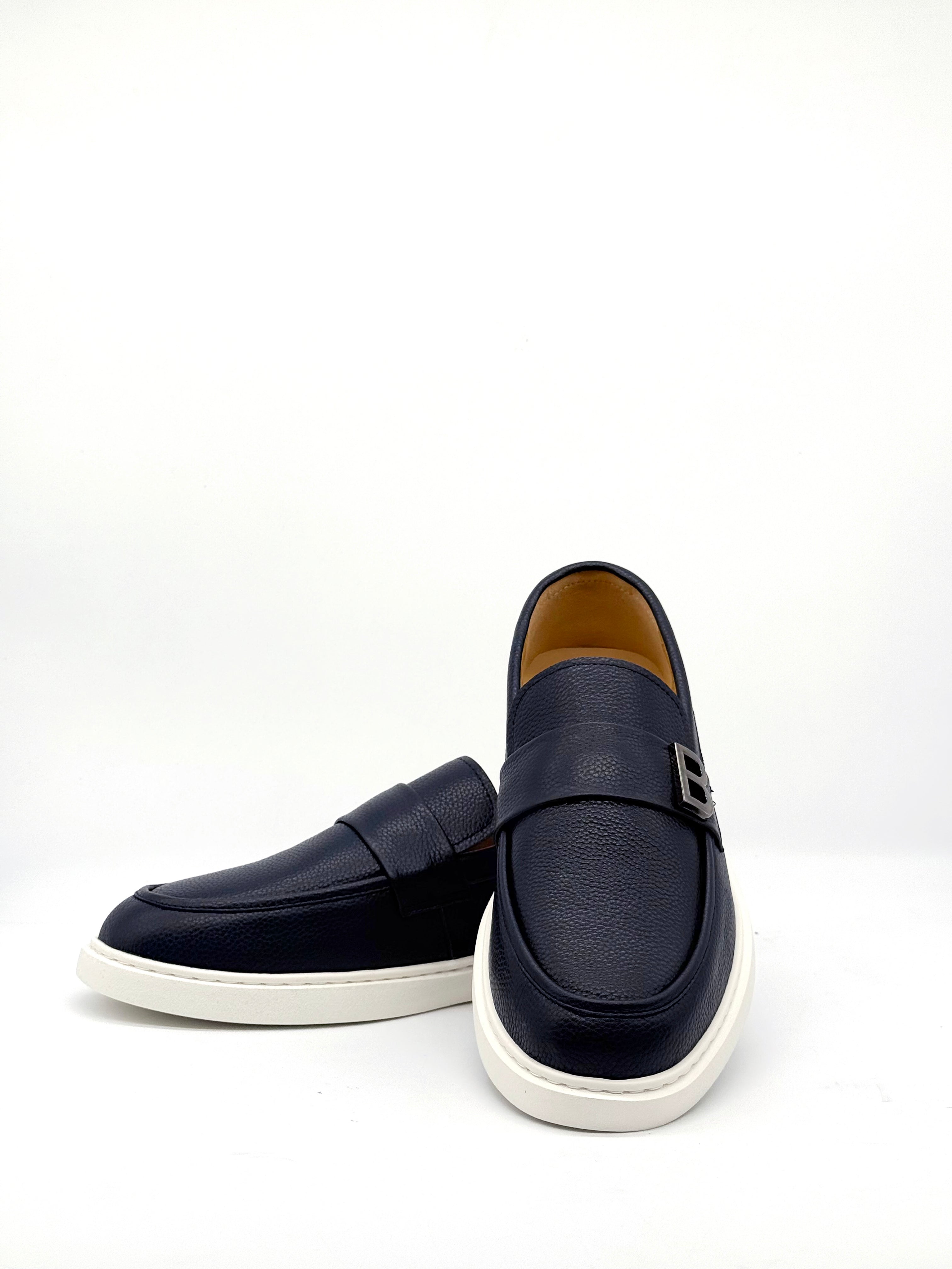BB Buckle Platform Loafer - Navy
