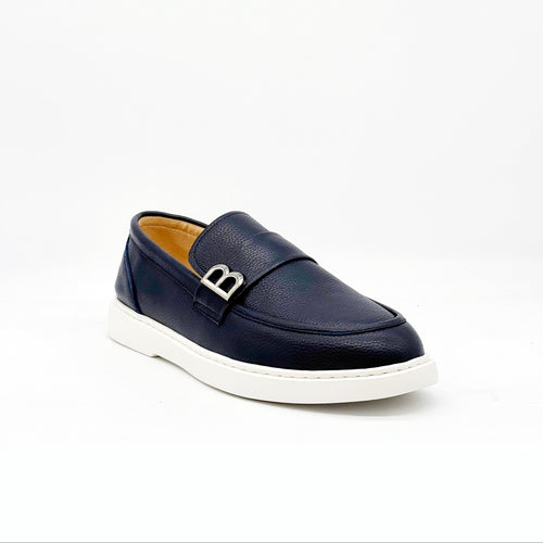 BB Buckle Platform Loafer - Navy