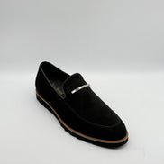 Cowskin Suede Bar Loafer