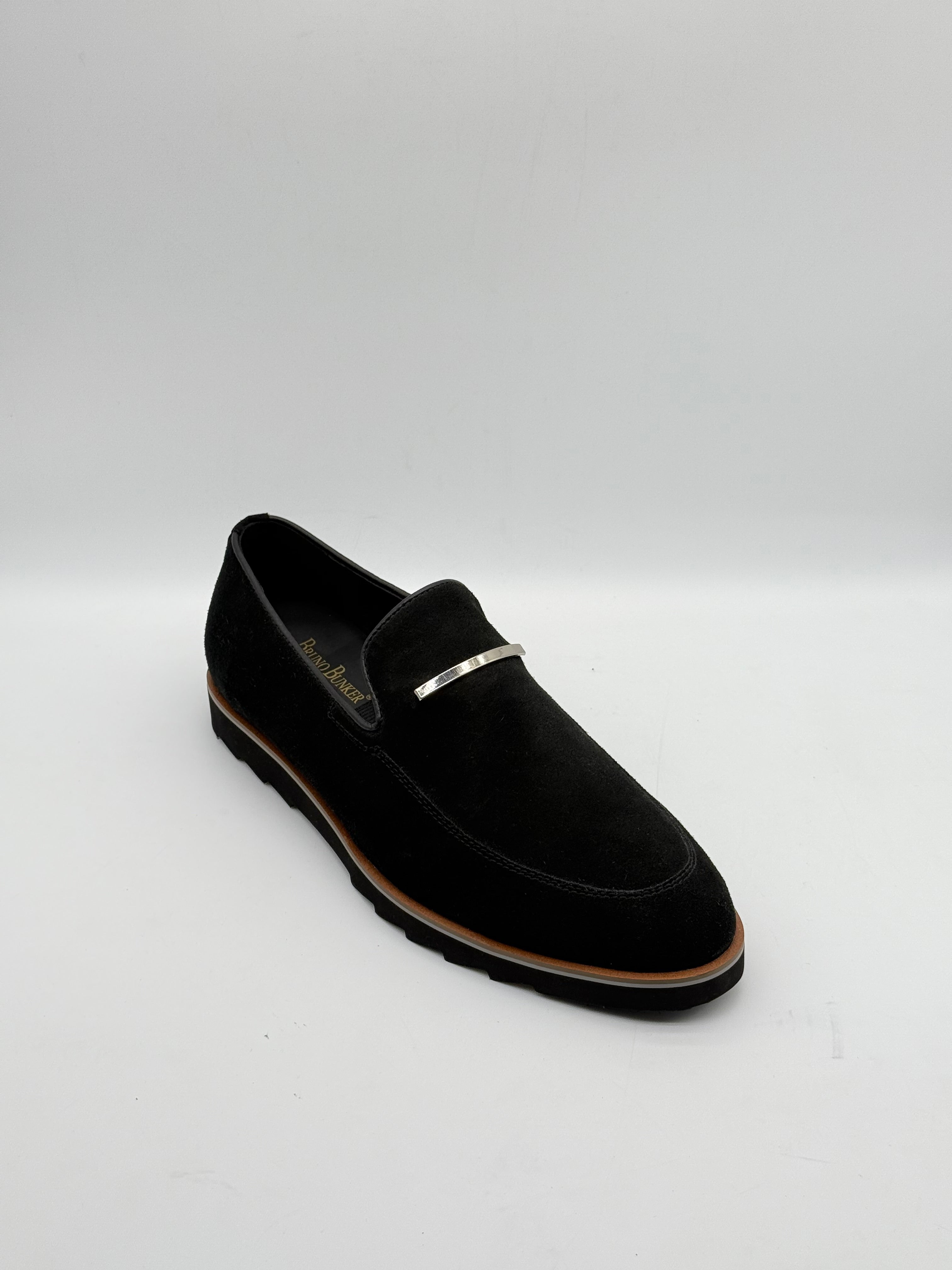 Cowskin Suede Bar Loafer