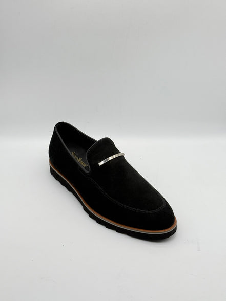 Cowskin Suede Bar Loafer