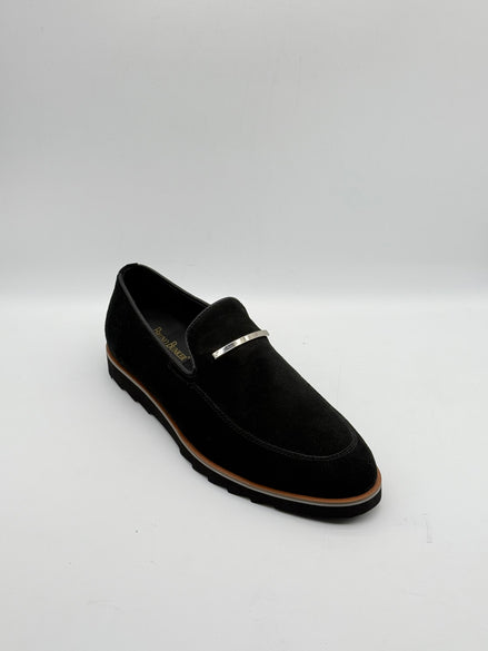 Cowskin Suede Bar Loafer