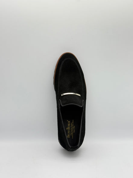 Cowskin Suede Bar Loafer