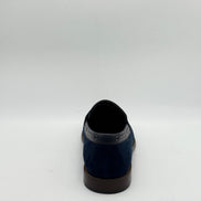 Cowskin Suede & Leather Penny Loafer