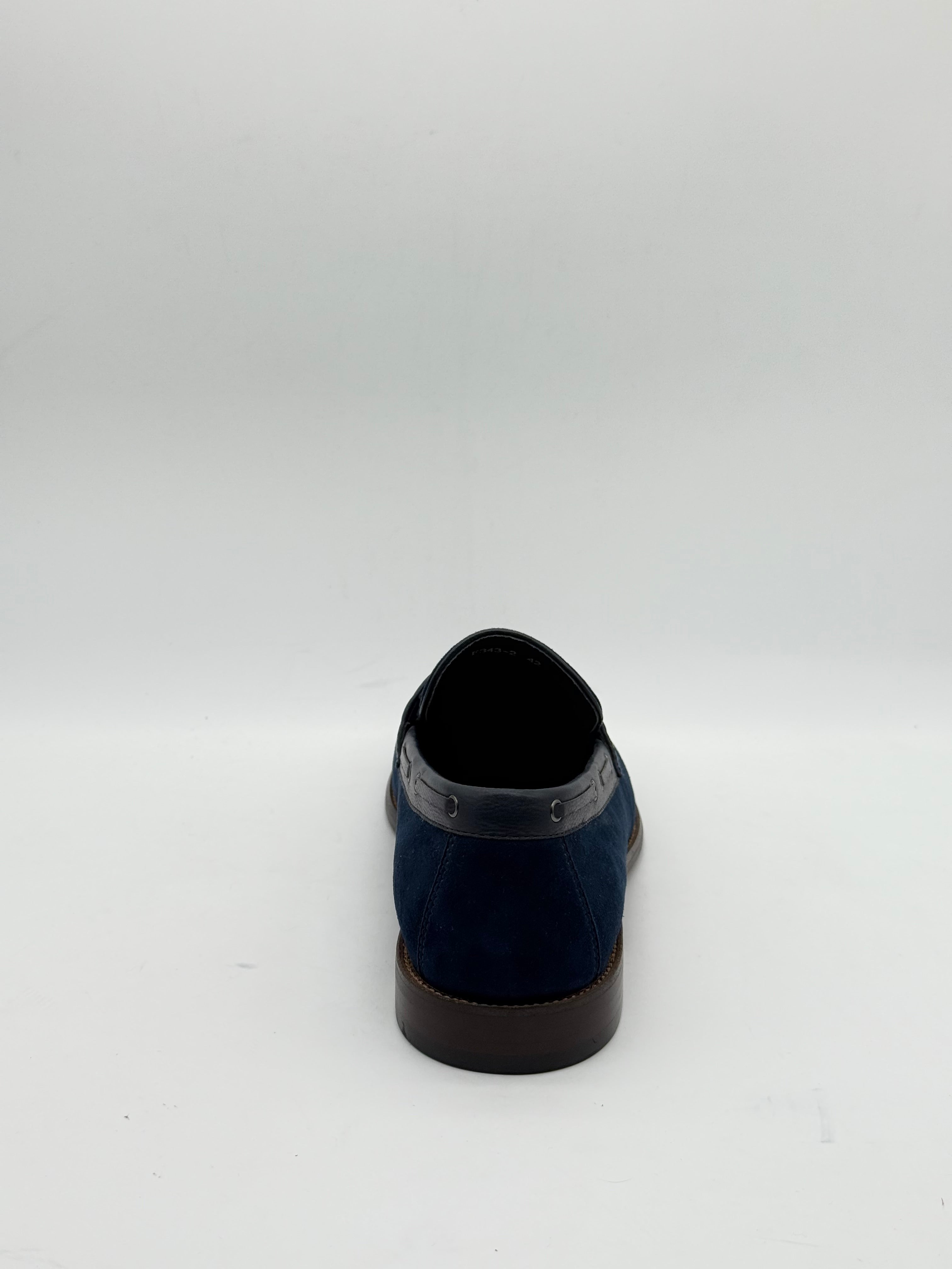 Cowskin Suede & Leather Penny Loafer