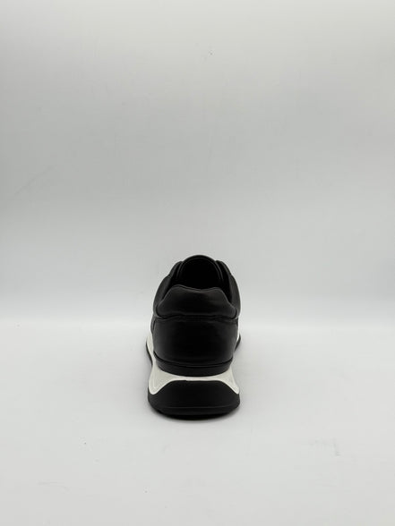 Croc-Embossed Leather Runner Sneaker