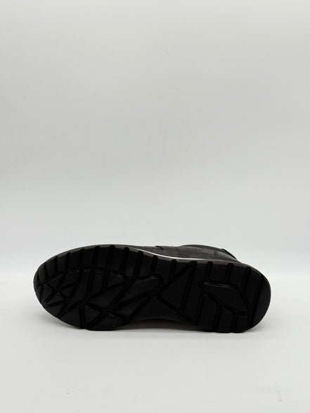 Croc-Embossed Leather Runner Sneaker