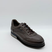 Cross-Grain Leather Derby Sneaker