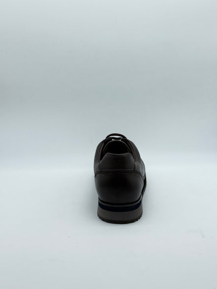 Cross-Grain Leather Derby Sneaker