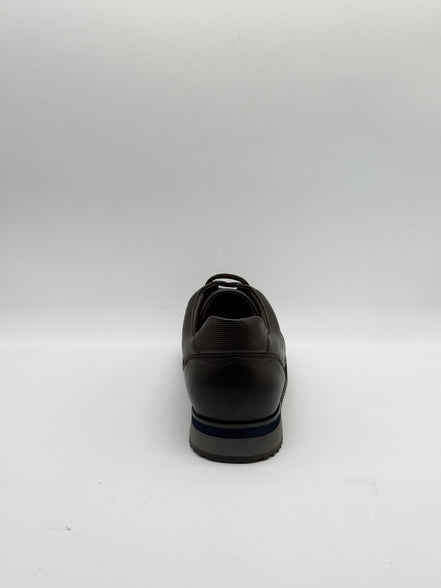 Cross-Grain Leather Runner Sneaker