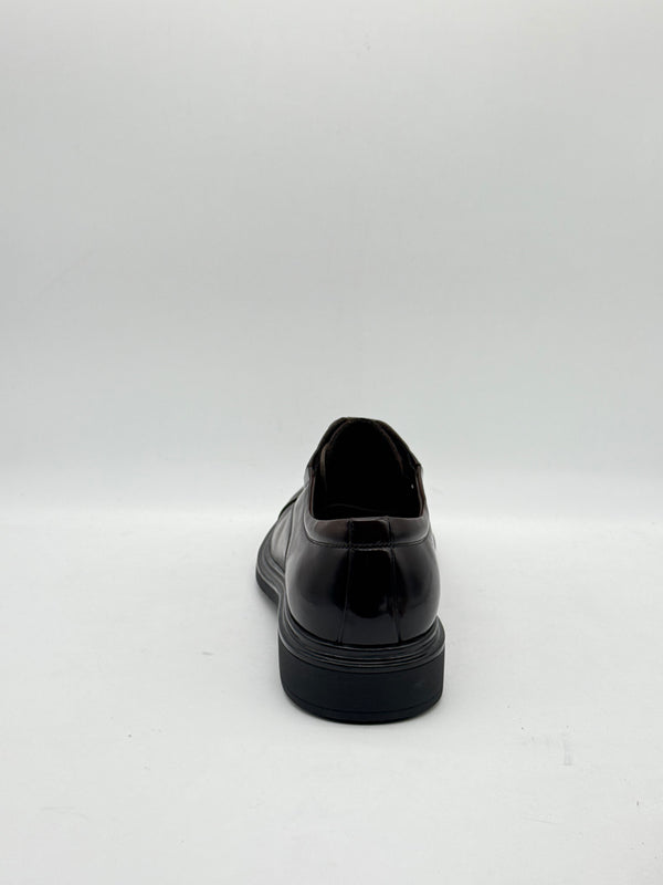 Dark Brown Cap-Toe Derby with Patent Toe