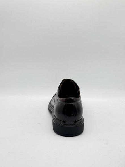 Dark Brown Cap-Toe Derby with Patent Toe
