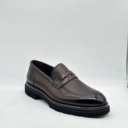 Dark Brown Chunky Penny Loafer