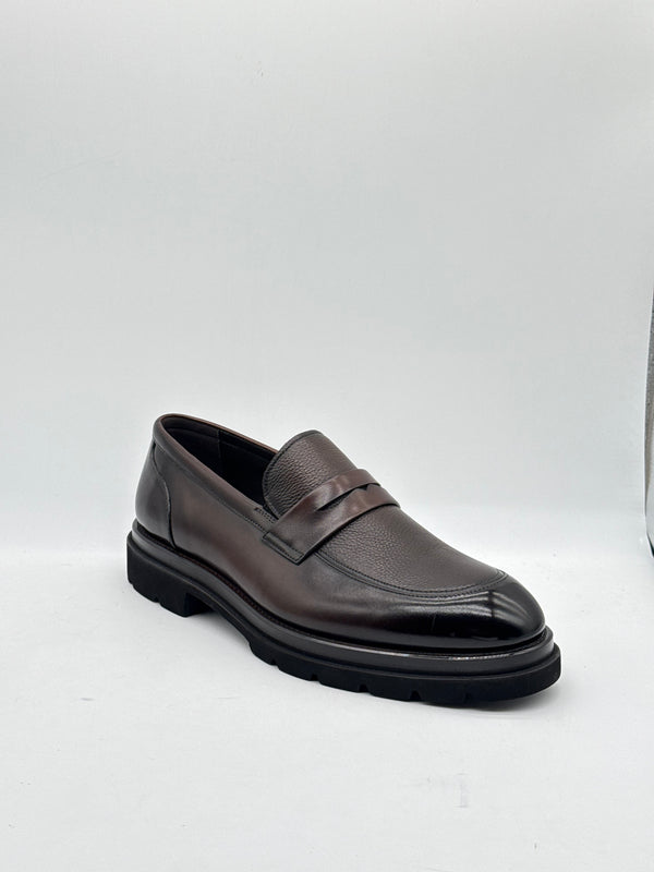 Dark Brown Chunky Penny Loafer