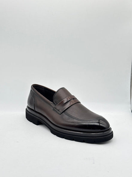 Dark Brown Chunky Penny Loafer