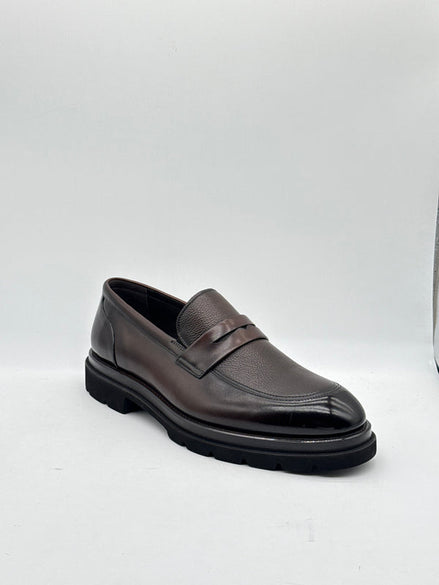Dark Brown Chunky Penny Loafer