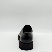 Dark Brown Leather Penny Loafer with Lug Sole