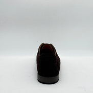 Dark Brown Suede Slip-On