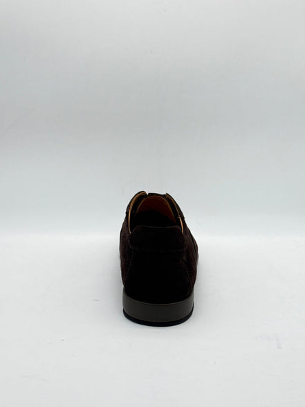 Dark Brown Suede Slip-On