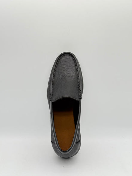 Fine-Grain Embossed Leather Slip-On Loafer
