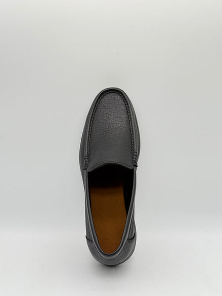 Fine-Grain Embossed Leather Slip-On Loafer