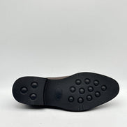 Black Leather Cap-Toe Slip-On