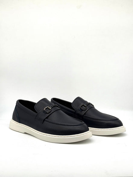 Horsebit Platform Loafer - Black