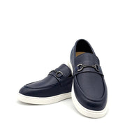 Horsebit Platform Loafer - Navy