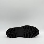 Leather & Fabric Panel Lug-Sole Sneaker