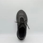 Leather & Knit Collar Runner Sneaker