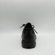 Leather & Knit Collar Runner Sneaker