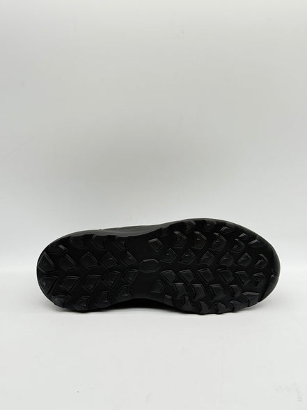 Leather & Knit Collar Runner Sneaker
