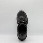 Leather & Mesh Panel Court Sneaker
