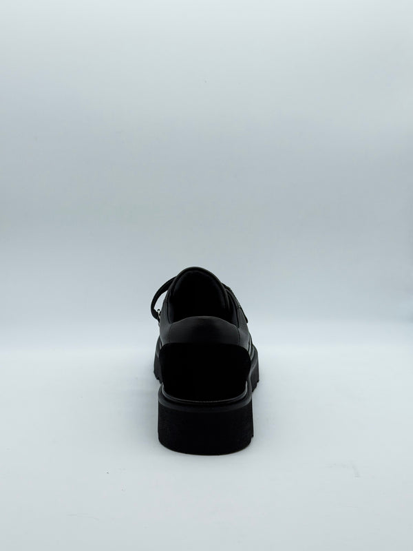 Leather & Suede Velcro Casual Shoe