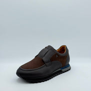 Leather & Suede Velcro Runner