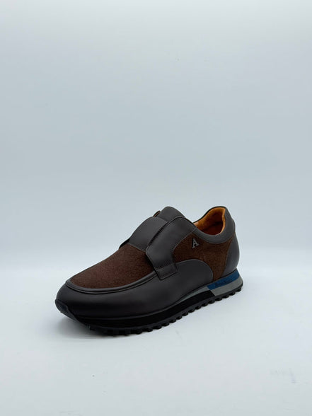 Leather & Suede Velcro Runner