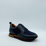 Leather & Wool Blend Slip-On Sneaker